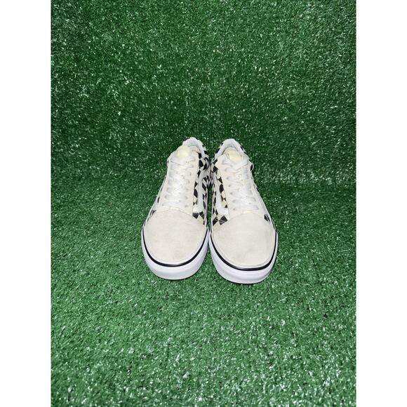 VANS Womens Old Skool Checkerboard White Black Low Top Shoes Sneakers Size 7 - Picture 6 of 9